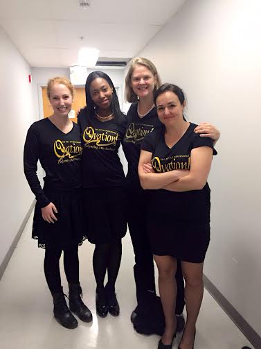 Sharma MacDonald and theatre troupe